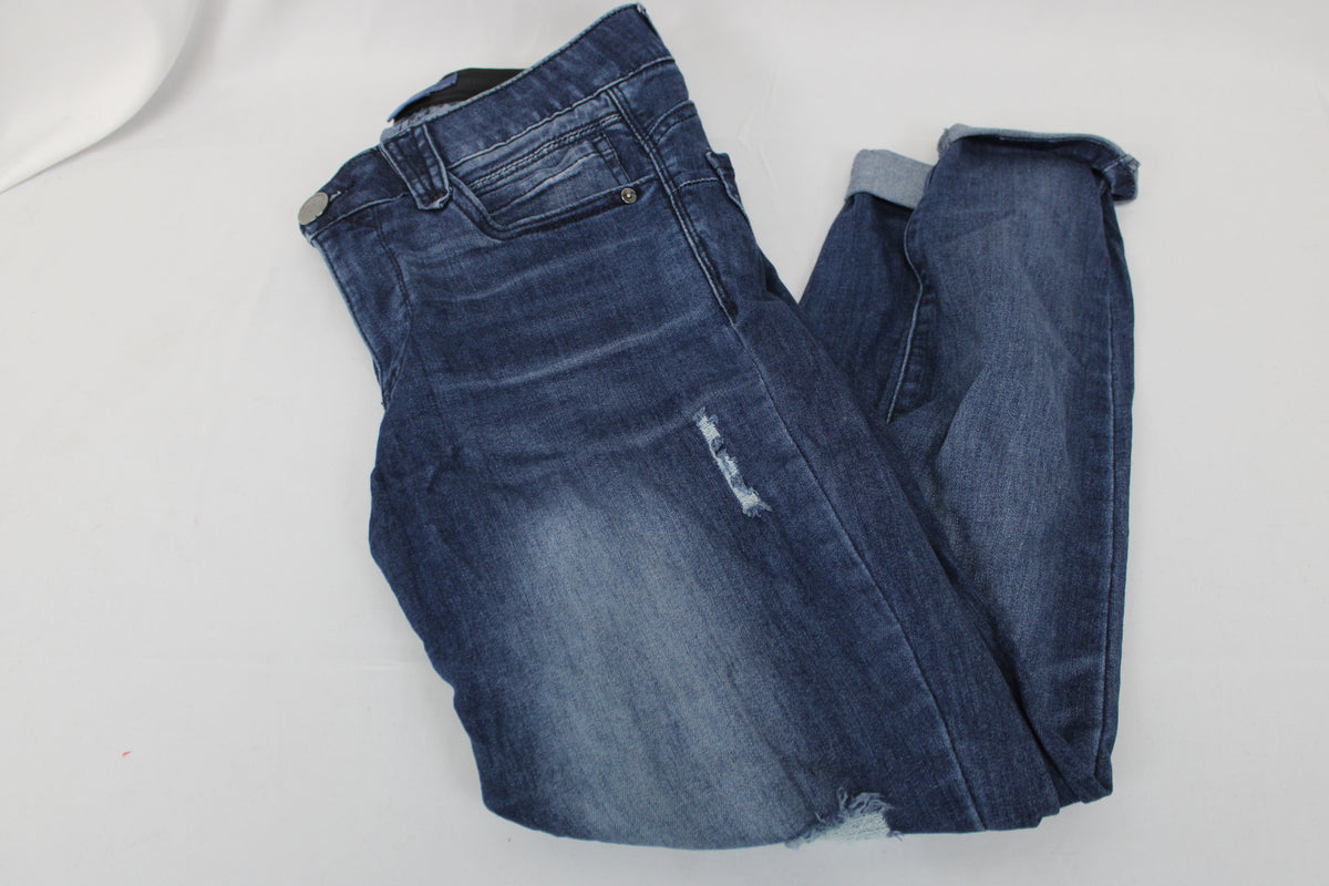 Democracy Jeans Women's Absolution Blue Distressed, Size 8