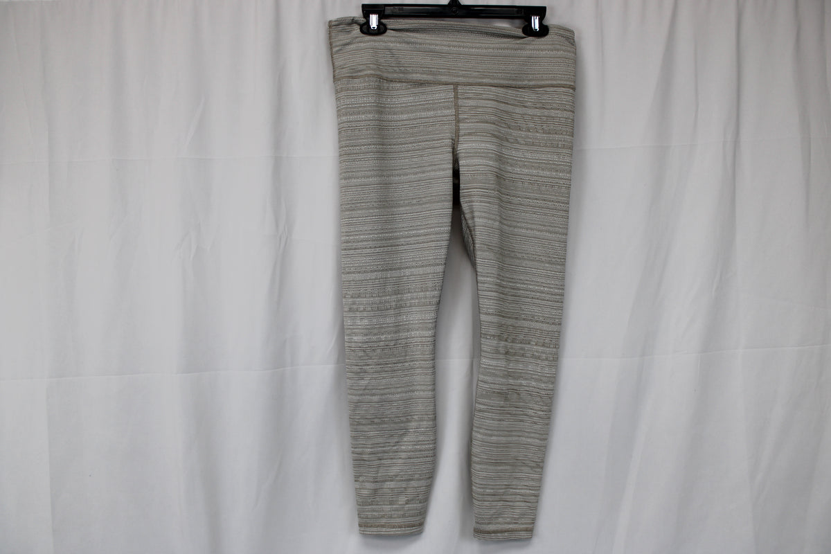 Athleta Capri Leggings Beige Leggings, Size L