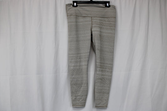 Athleta Capri Leggings Beige Leggings, Size L