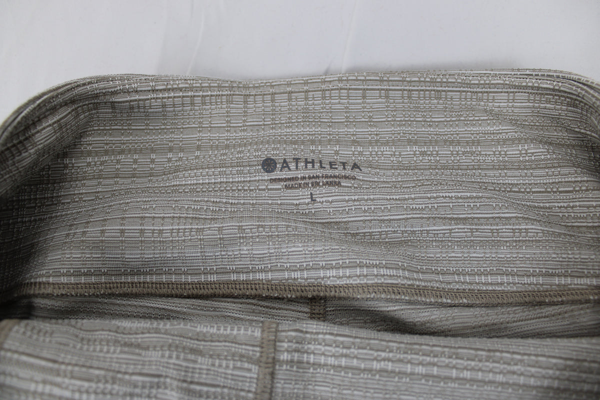 Athleta Capri Leggings Beige Leggings, Size L