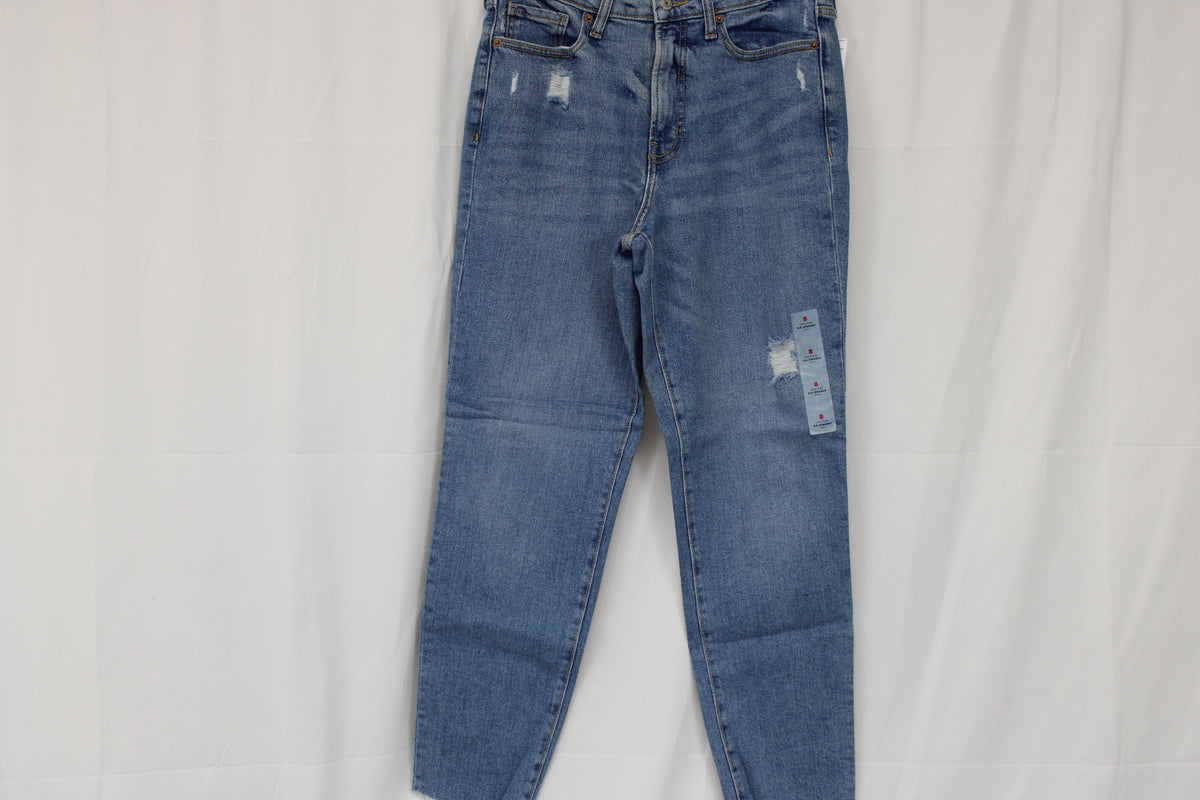 NWT Old Navy O.G. Straight High Rise Secret Smooth Pocket Jeans, Size 8