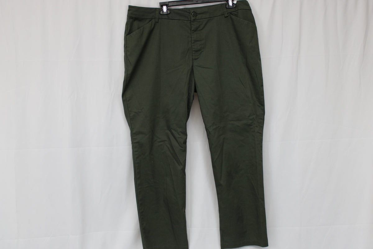 Dark Green Trousers, Size 18 Short