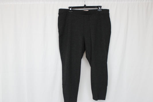 Philosophy Woman Stretchy Dark Gray Pants, Size 2X