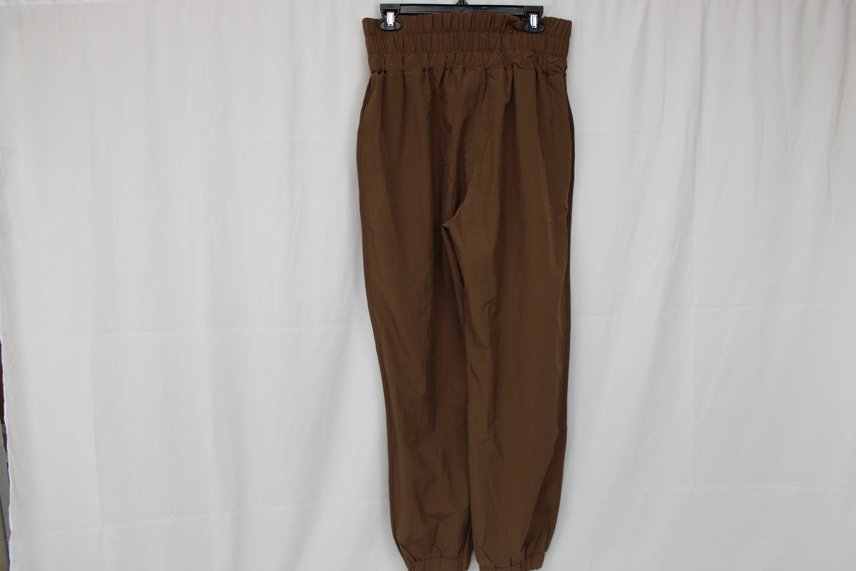 New In, Brown Dressy Joggers, Size L