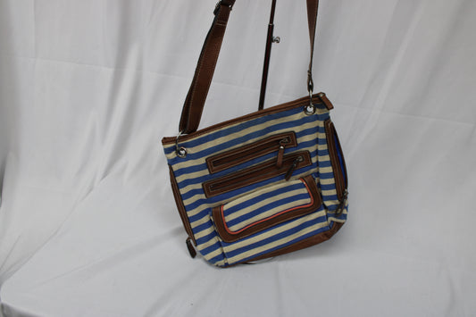 Gal Striped Shoulder/Crossbody Bag
