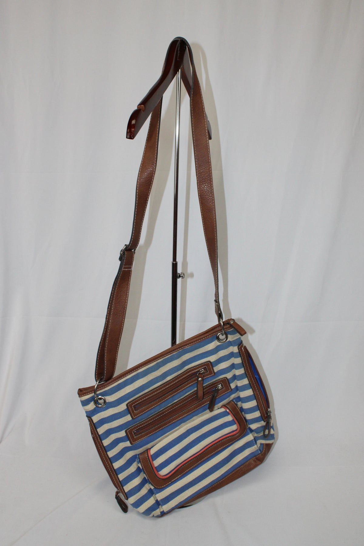 Gal Striped Shoulder/Crossbody Bag
