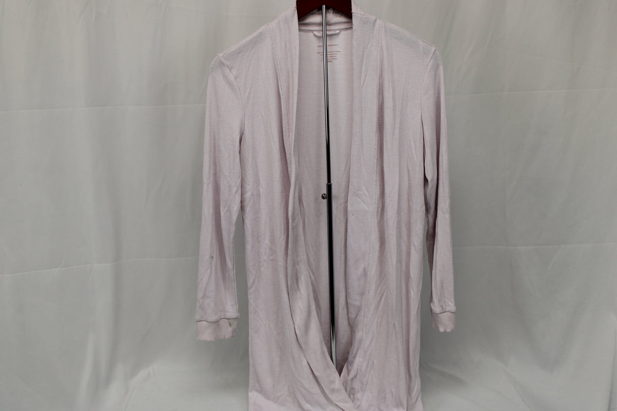 Rachel Ashwell long ribbed cardigan, blush pink, Women's M