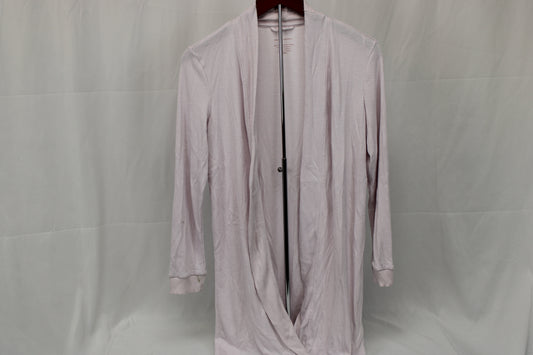Rachel Ashwell long ribbed cardigan, blush pink, Women's M