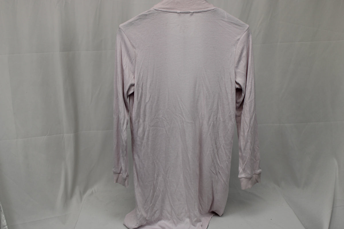 Rachel Ashwell long ribbed cardigan, blush pink, Women's M
