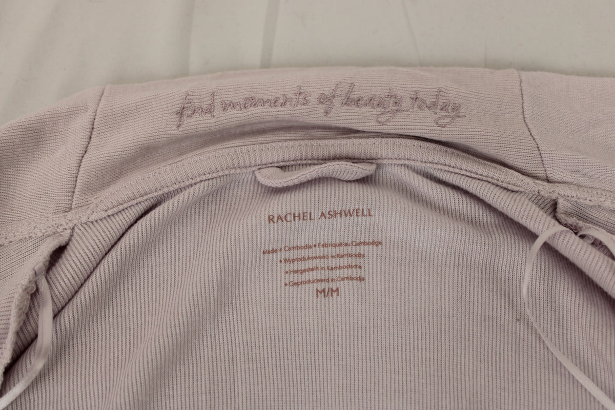 Rachel Ashwell long ribbed cardigan, blush pink, Women's M