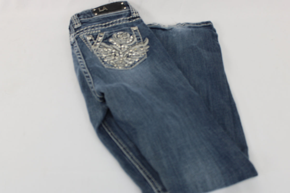 LA Idol Jeans with Pocket Embellishments, Size 12