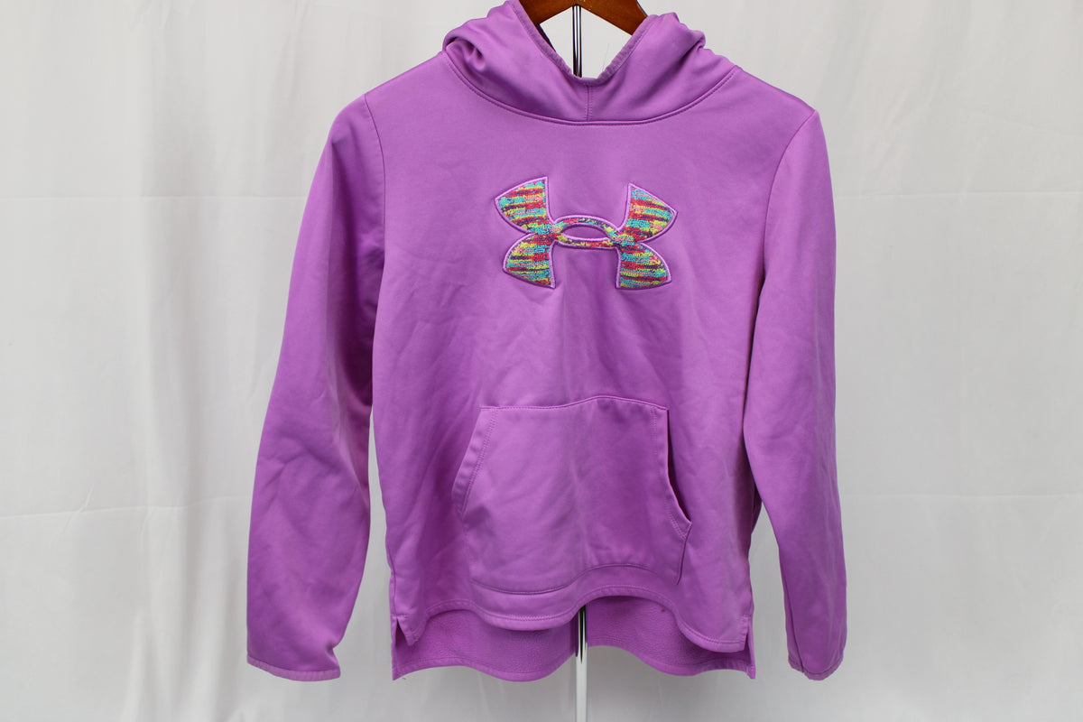 Under Armour Purple Loose Fit Hoodie, Youth XL