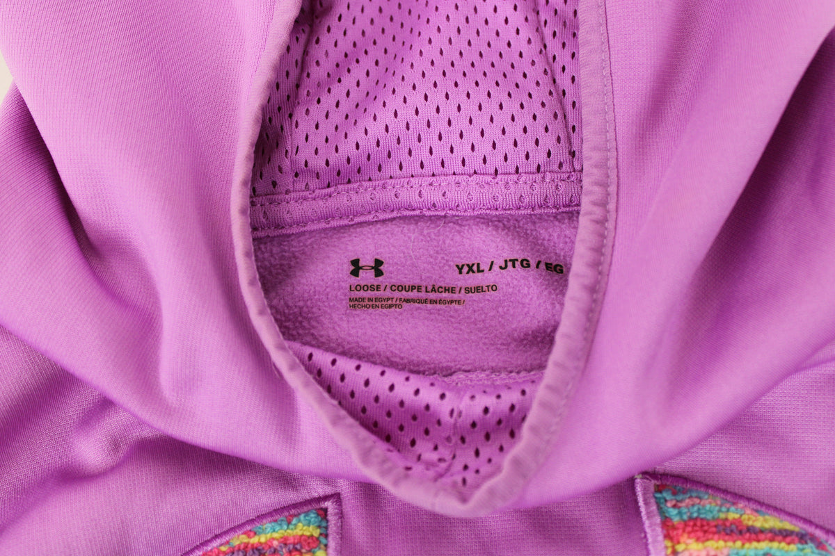 Under Armour Purple Loose Fit Hoodie, Youth XL