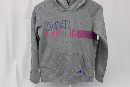 Under Armour Gray Hoodie, Size Youth Large
