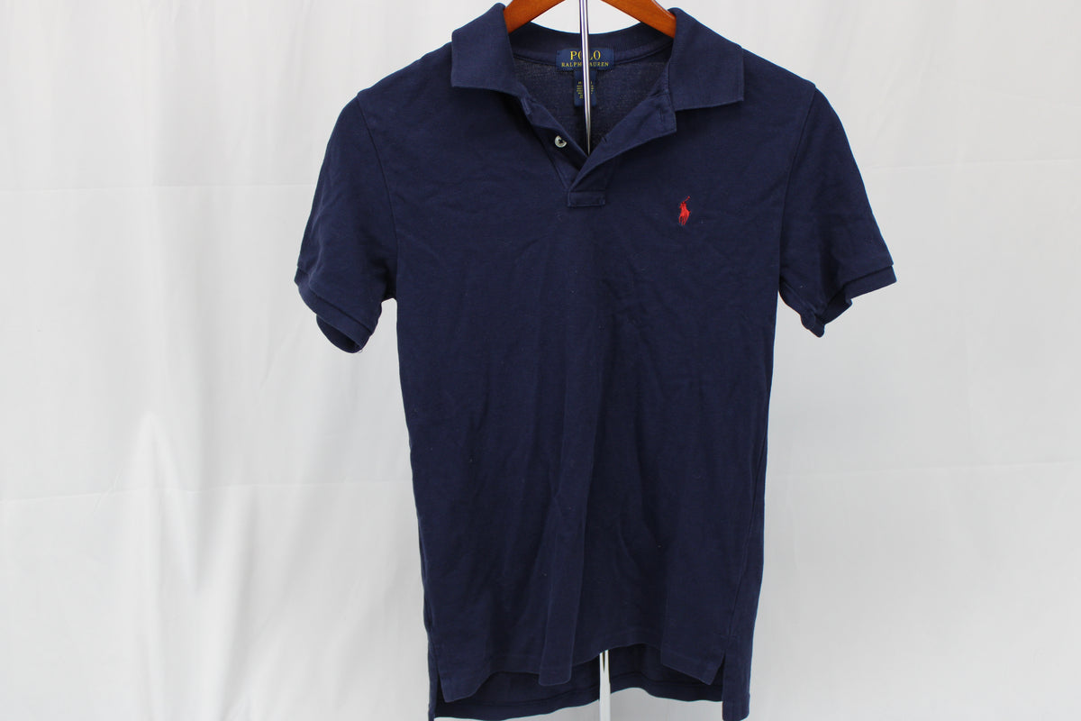 Polo Ralph Lauren Classic Blue Polo, Size M (10-12)