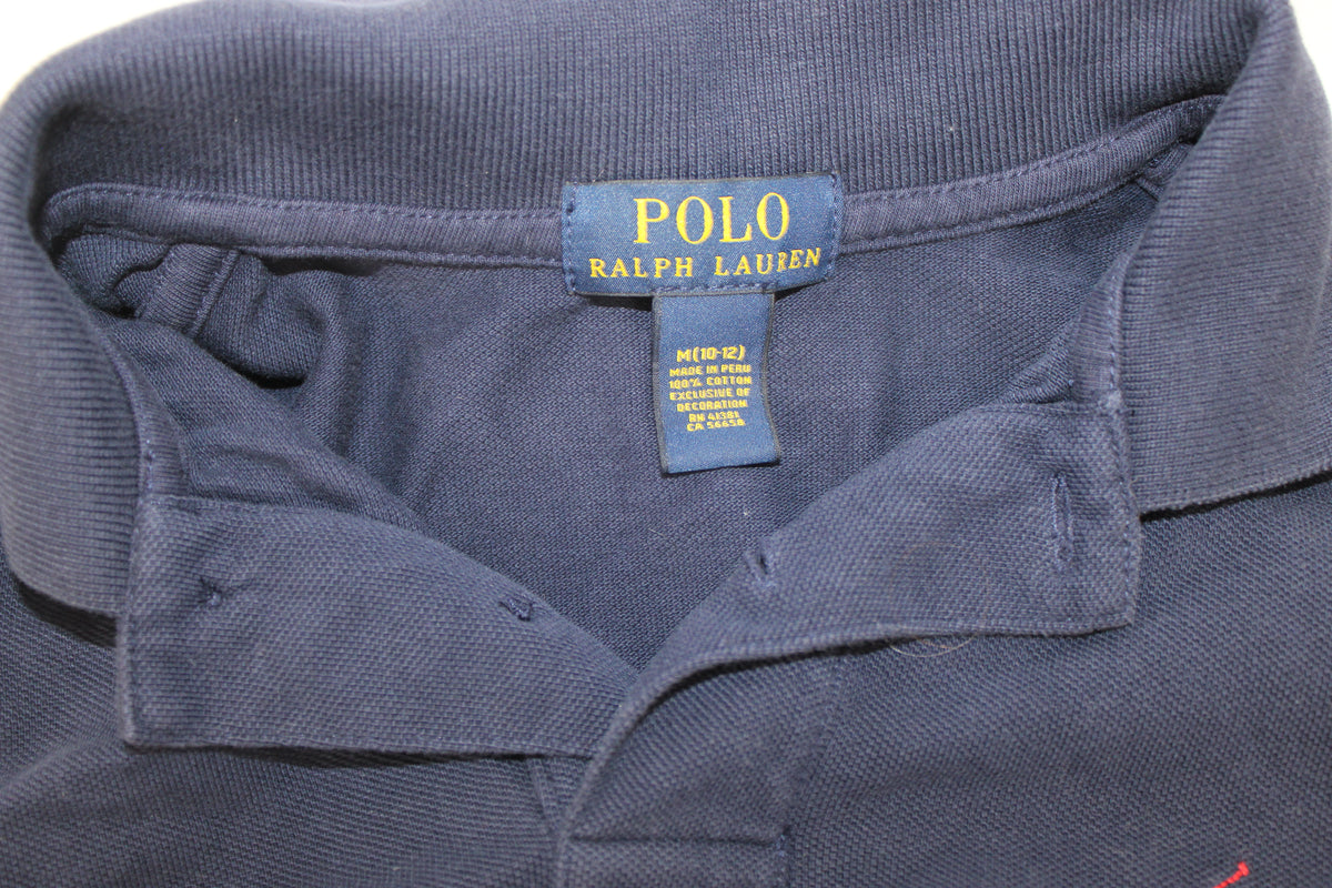 Polo Ralph Lauren Classic Blue Polo, Size M (10-12)