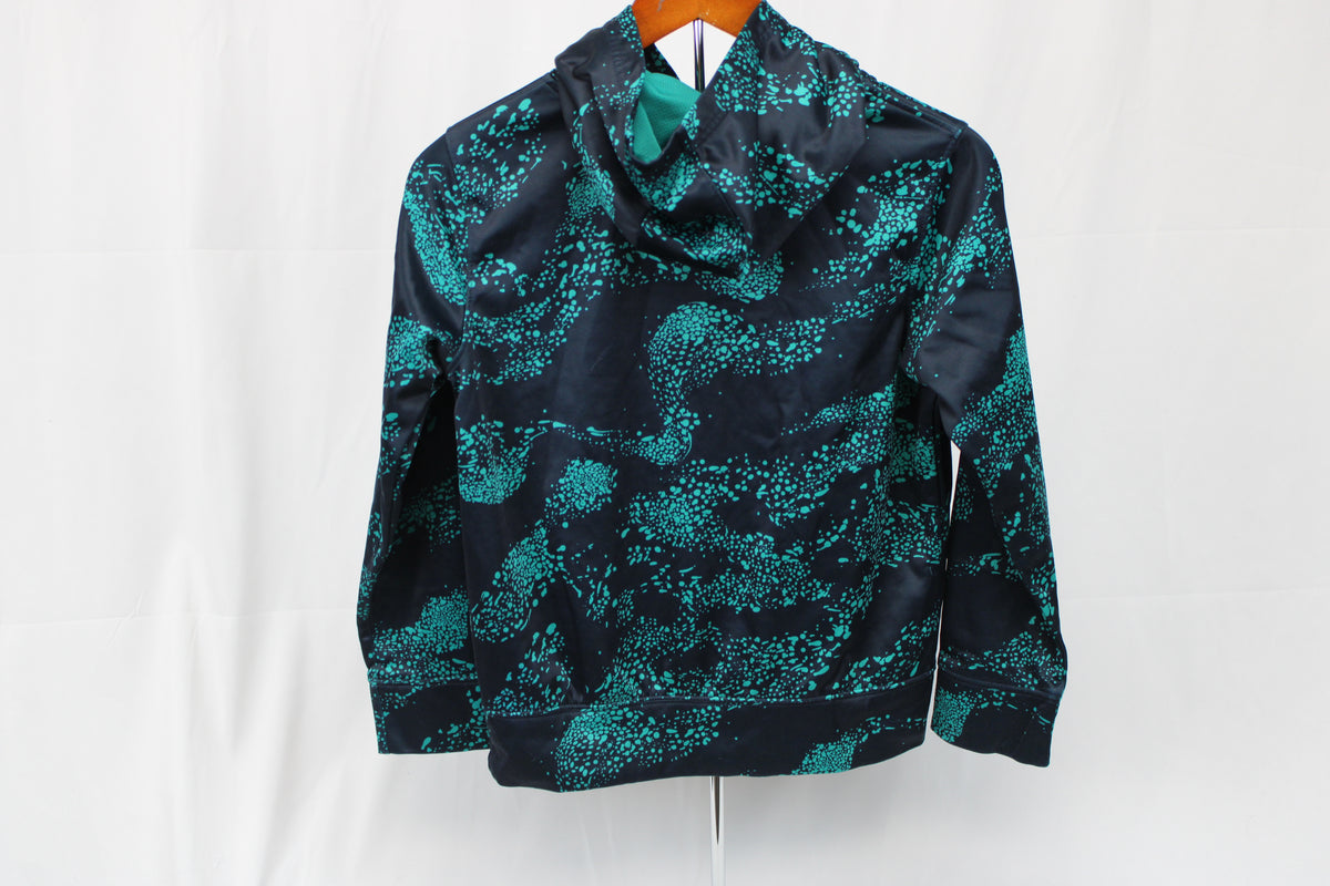 Nike Skateboard Hoodie Navy and Teal Size M (10-12 Years)
