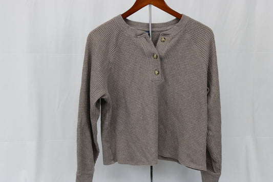 Old Navy Plush Tee Waffle Knit, Size M
