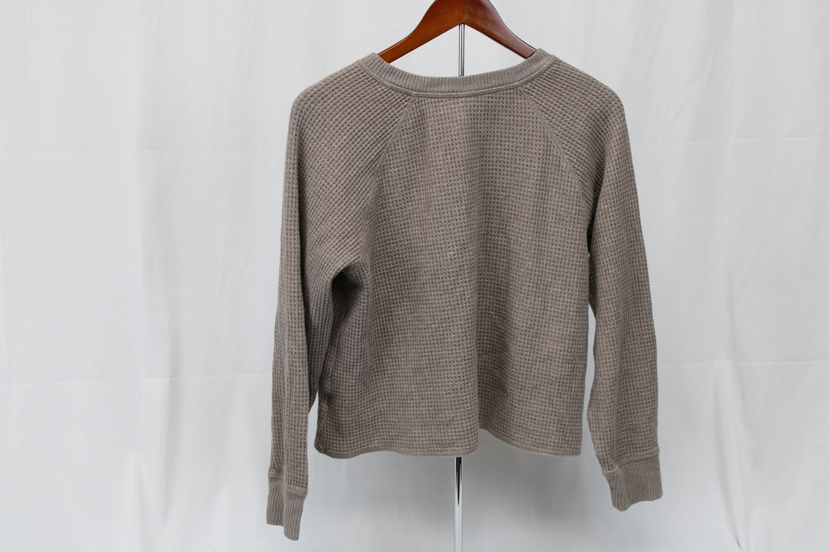 Old Navy Plush Tee Waffle Knit, Size M