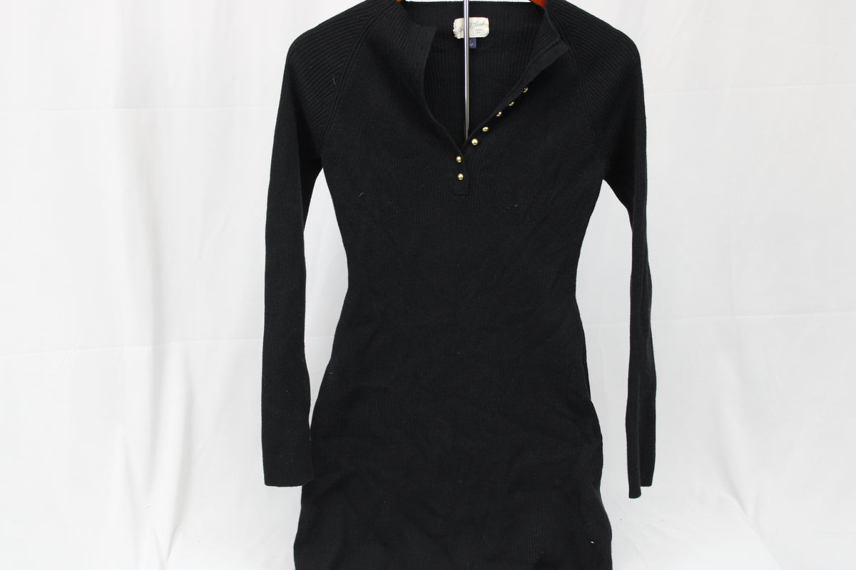 Universal Thread Sweater Dress with Gold Buttons, Size Small