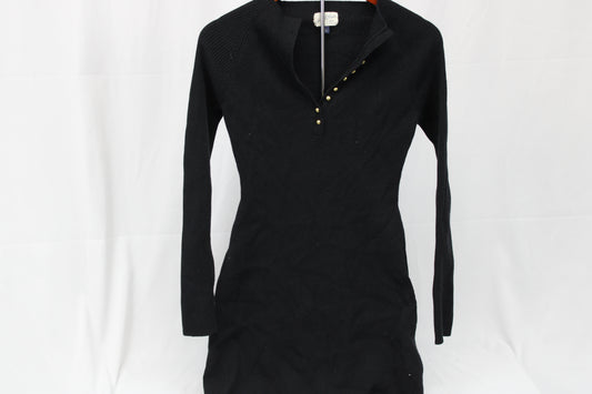 Universal Thread Sweater Dress with Gold Buttons, Size Small