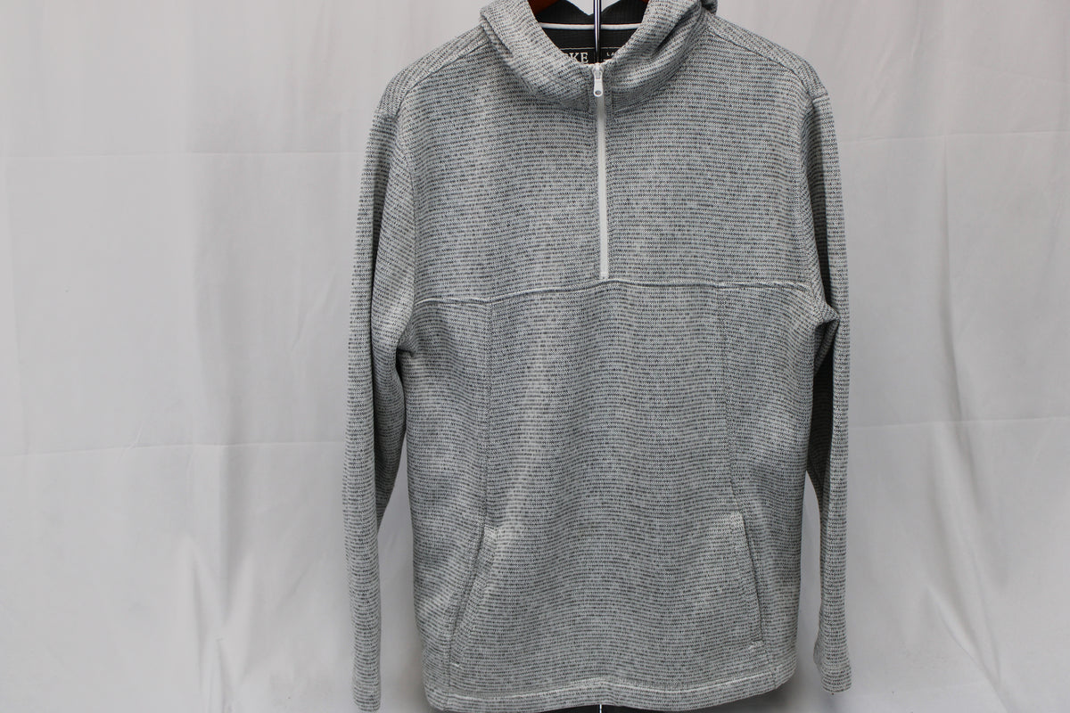 BKE Gray Quarter zip Sweatshirt, Size Large