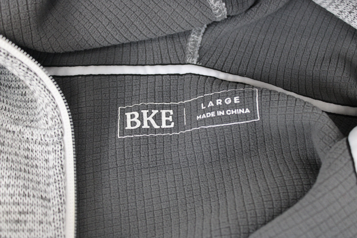BKE Gray Quarter zip Sweatshirt, Size Large