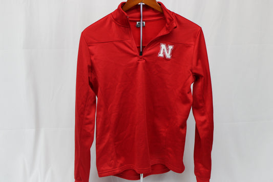 Stadium Athletics Nebraska Quarter Zip Sweatshirt, Size S