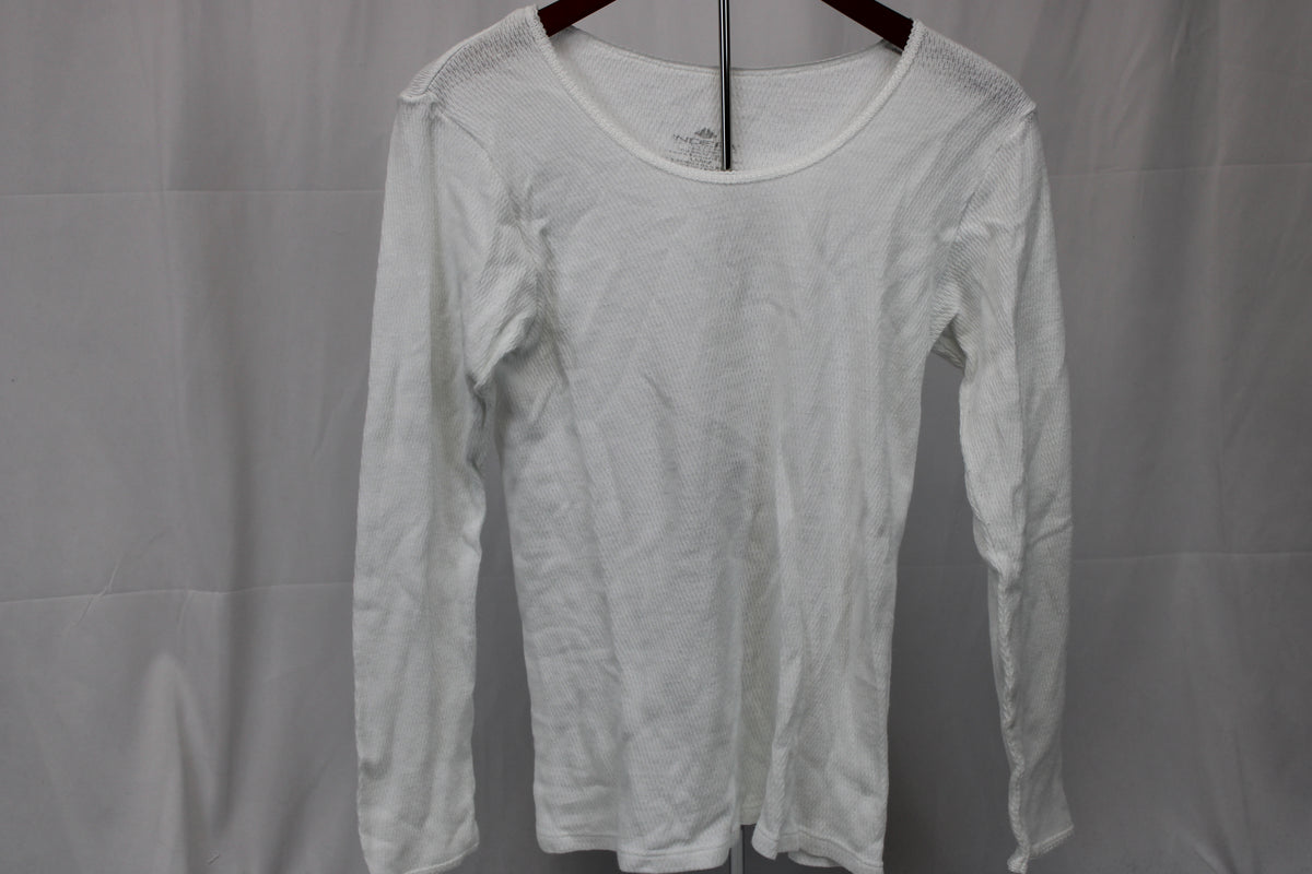 Indera White Shirt Long Sleeve, Size L