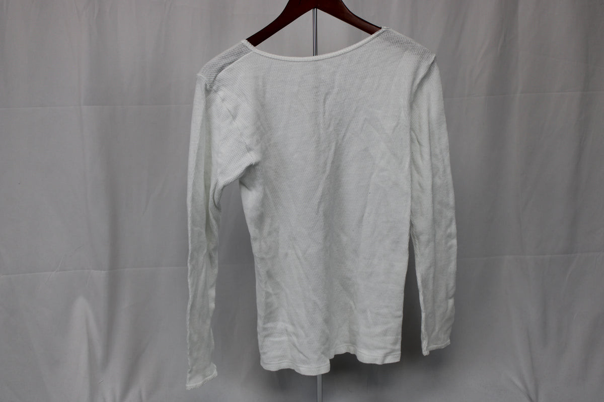 Indera White Shirt Long Sleeve, Size L