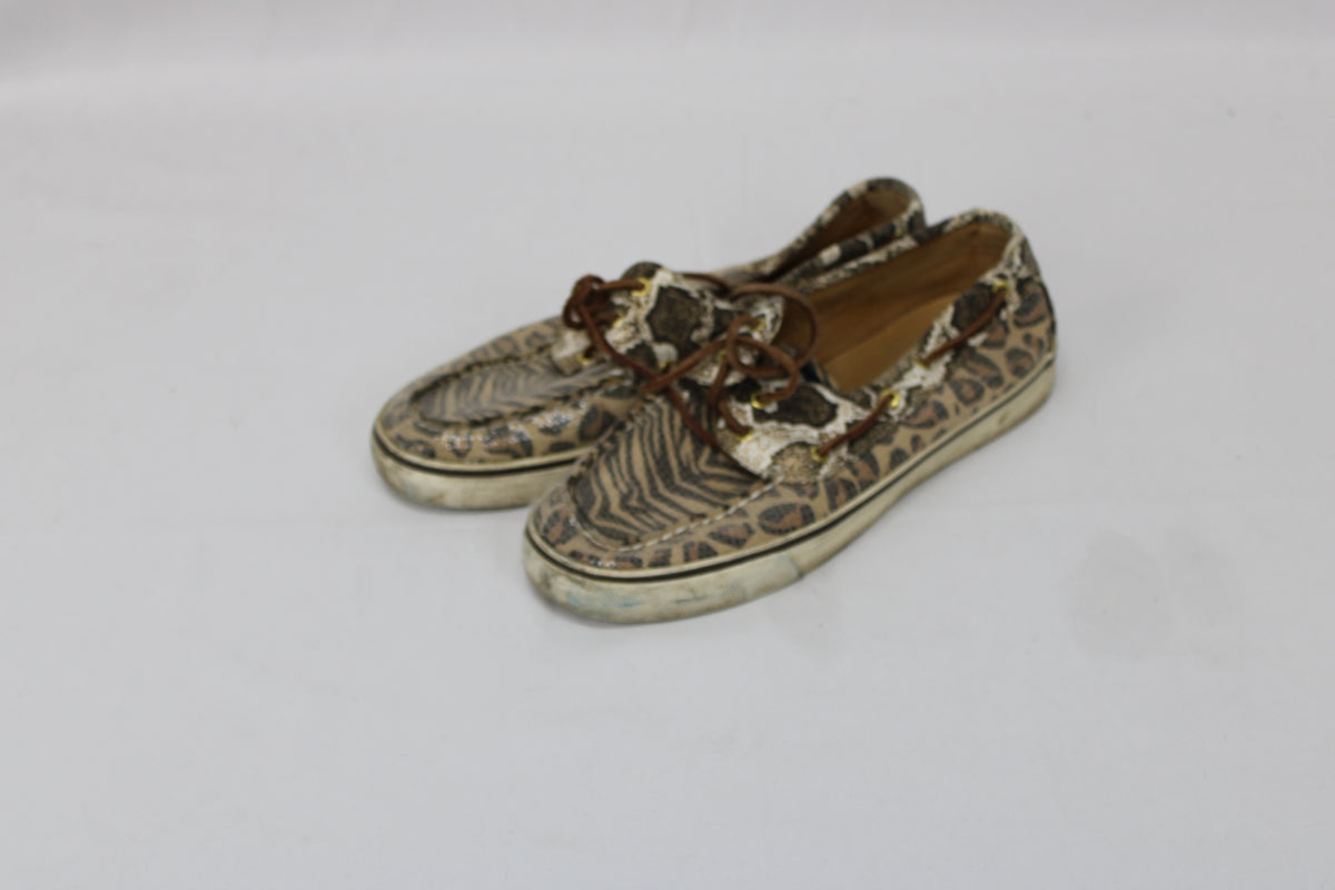 Sperry Animal Print Loafer, Size 10