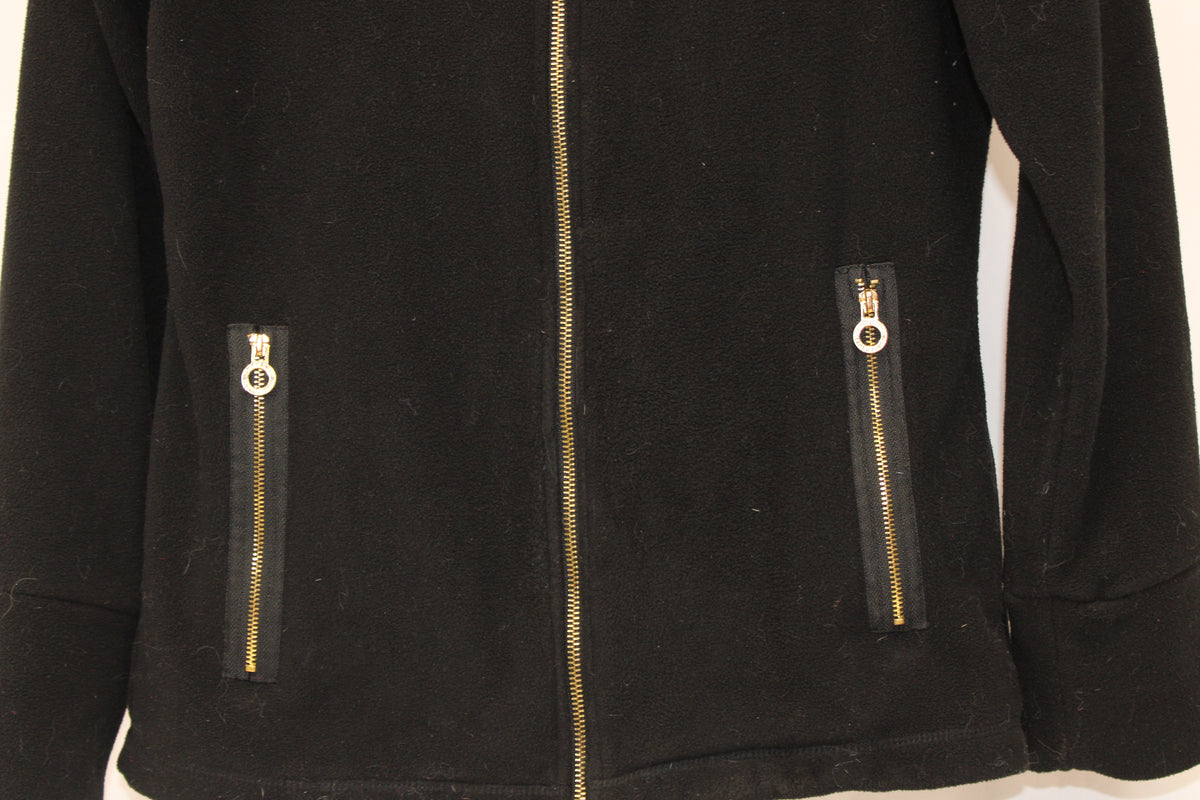 Calvin Klein Performance Black Fleece Zip Up Sweatshirt, Size Medium