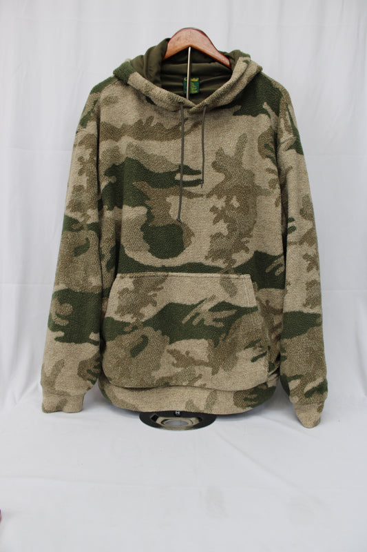 Cabela's Camouflage Fleece Hooded Pullover, Size XL