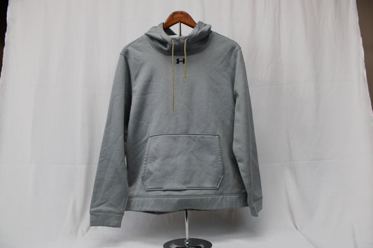 Under Armour Gray Hooded Sweatshirt, Size Large