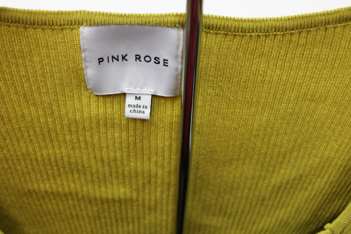 Pink Rose cropped sweater, Size M
