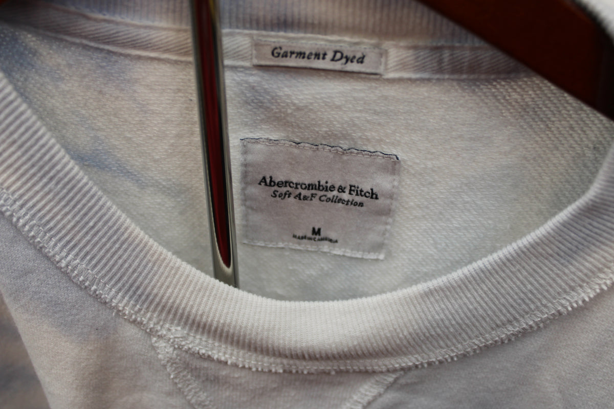 Abercrombie & Fitch Tie Dye Blue Sweatshirt, Size Medium