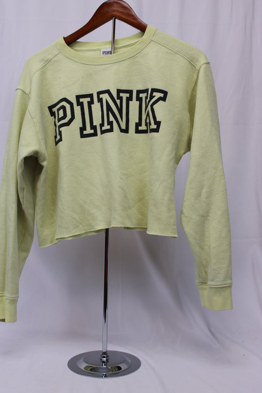 Pink Crop Top Sweatshirt, Size M