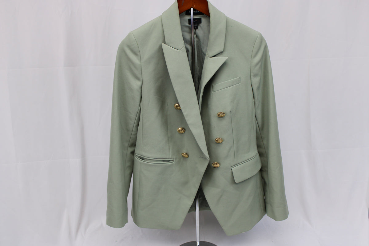 Express three button lined blazer, sage green, Women's S