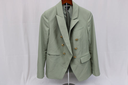 Express three button lined blazer, sage green, Women's S
