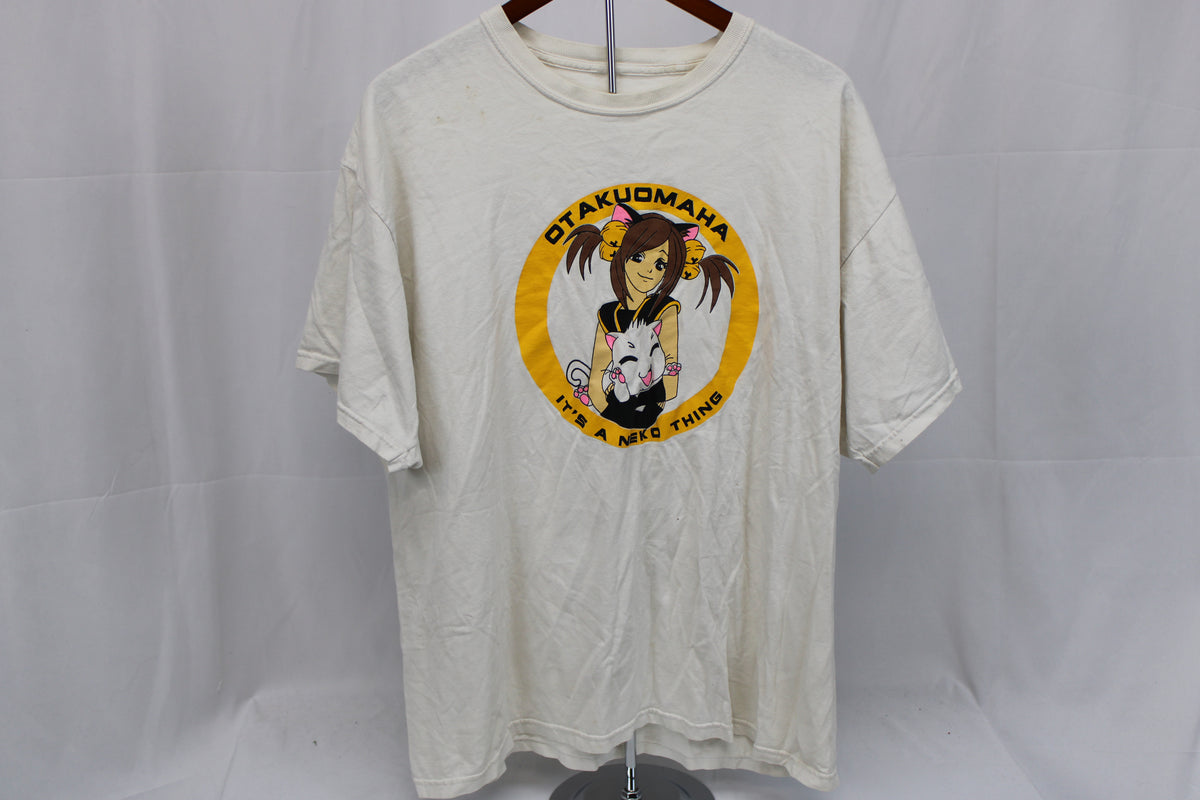 Otaku Omaha vintage gaming convention t-shirt early 2000's, Men's XXL