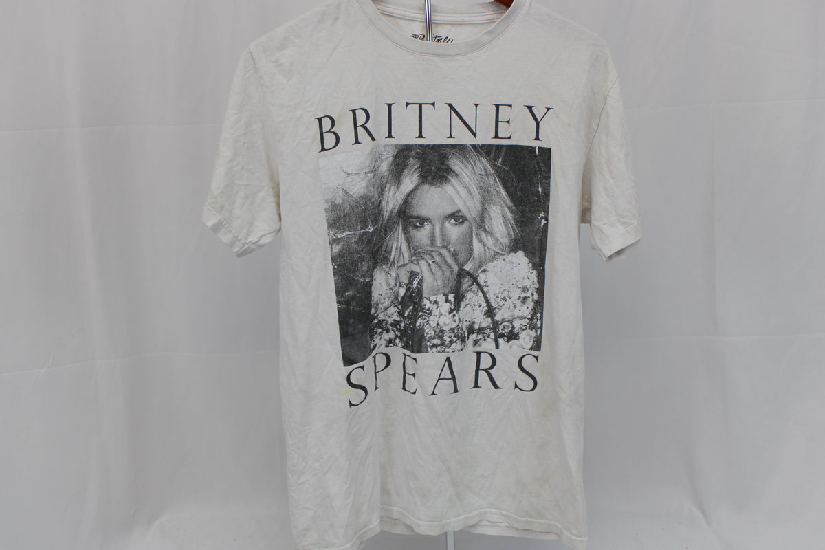 Urban Outfitters Britney Spears classic cotton white graphic t-shirt, Women's M