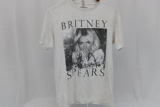 Urban Outfitters Britney Spears classic cotton white graphic t-shirt, Women's M