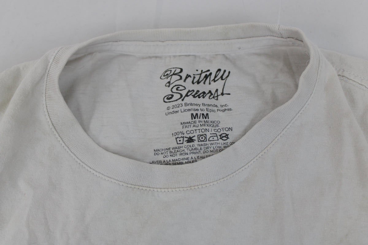 Urban Outfitters Britney Spears classic cotton white graphic t-shirt, Women's M
