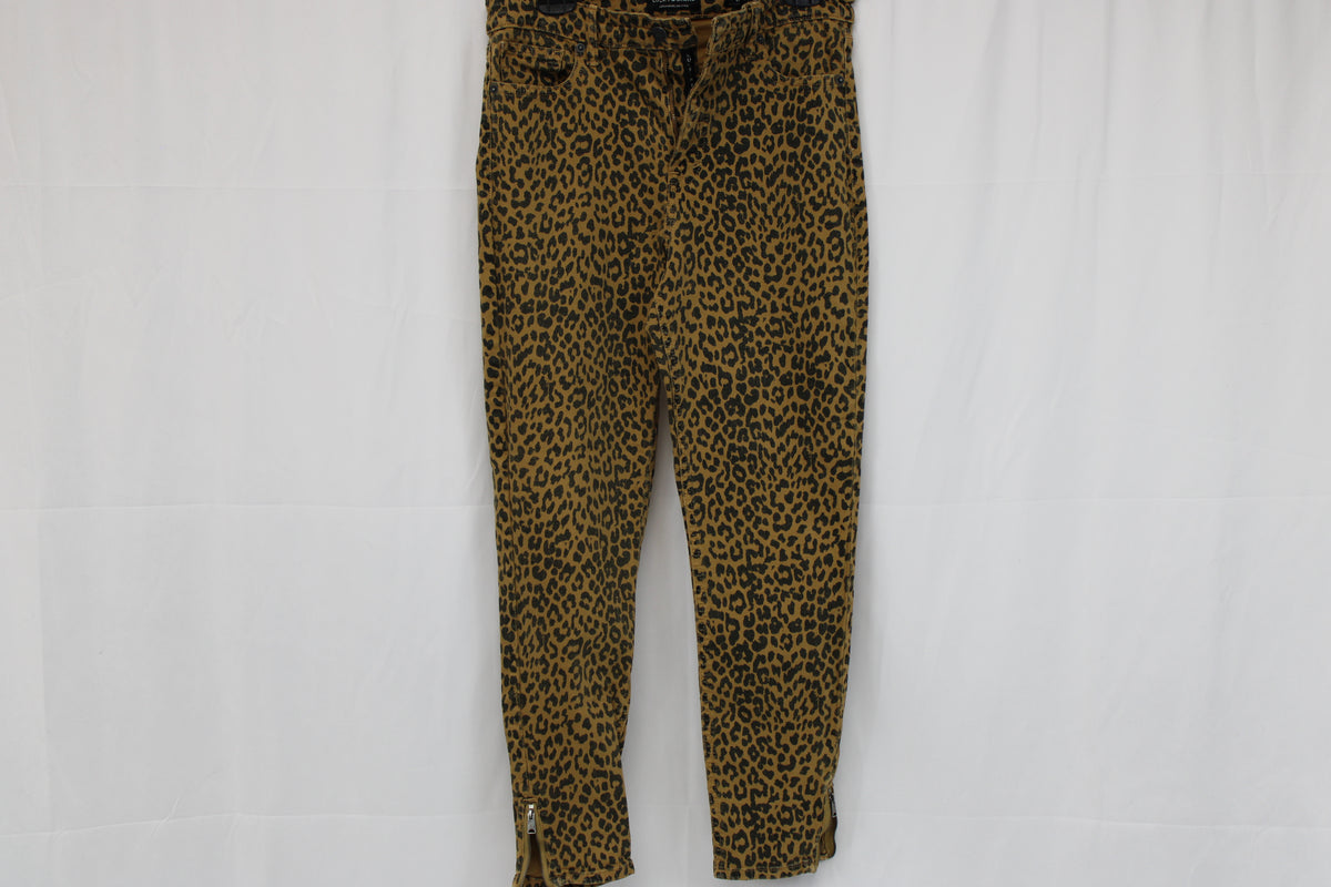 Lucky Brand skinny leg cheetah print jeans, Women's 12