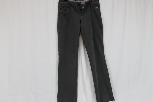 Banana Republic Logan flat front chino pant, grey, Women's 6