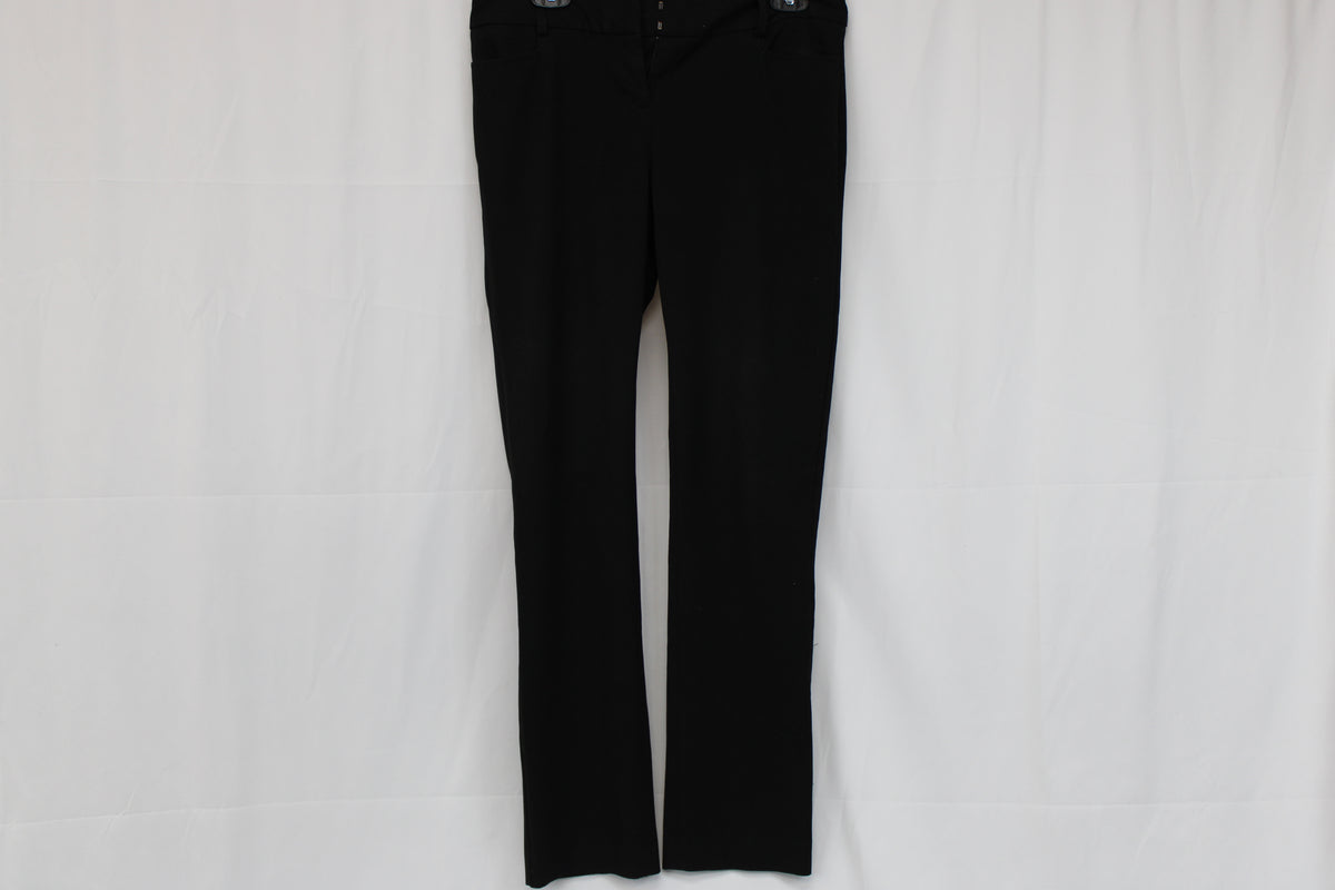 Express polyester straight leg trouser pant, Women's 6