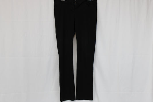 Express polyester straight leg trouser pant, Women's 6