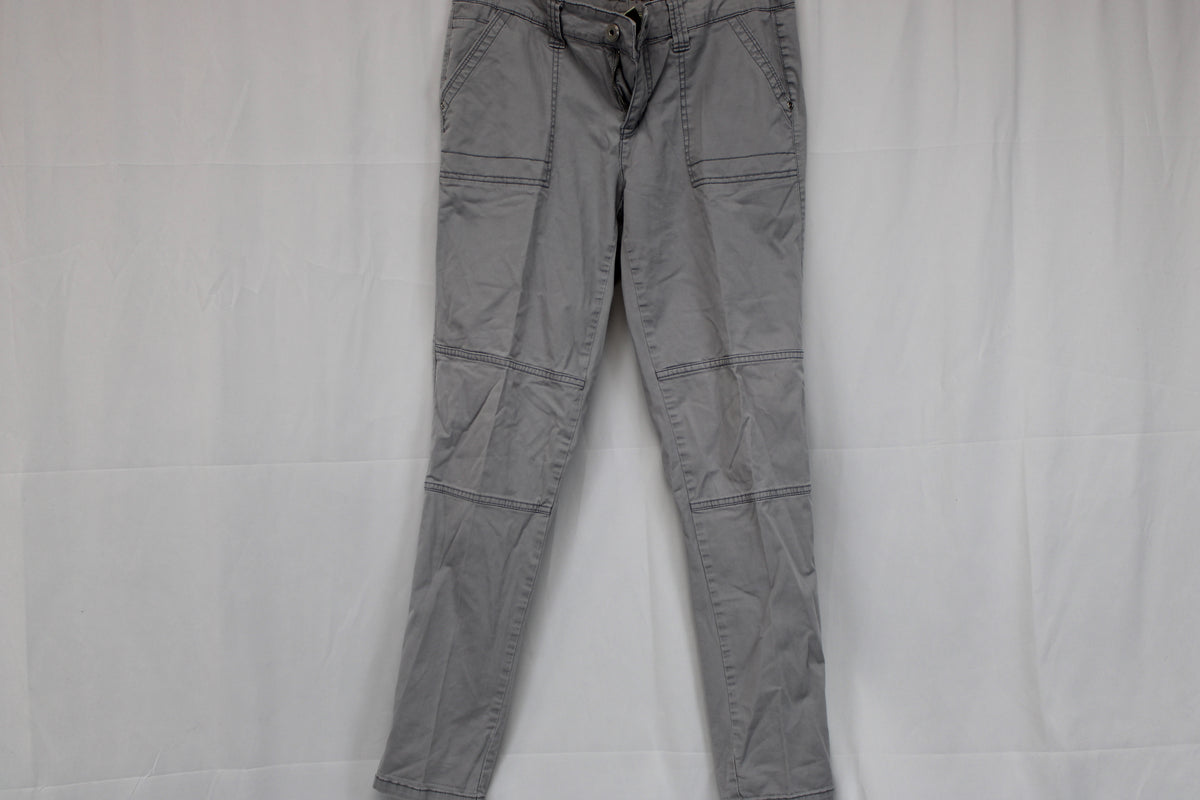 Faded Glory slim fit cotton cargo pants, grey, Women's 8