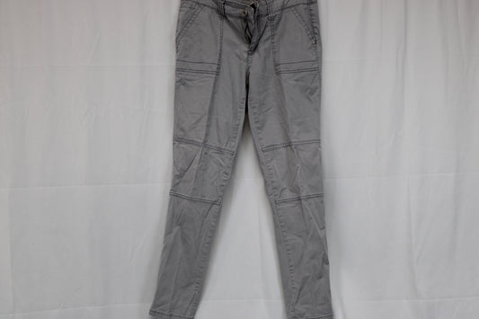 Faded Glory slim fit cotton cargo pants, grey, Women's 8
