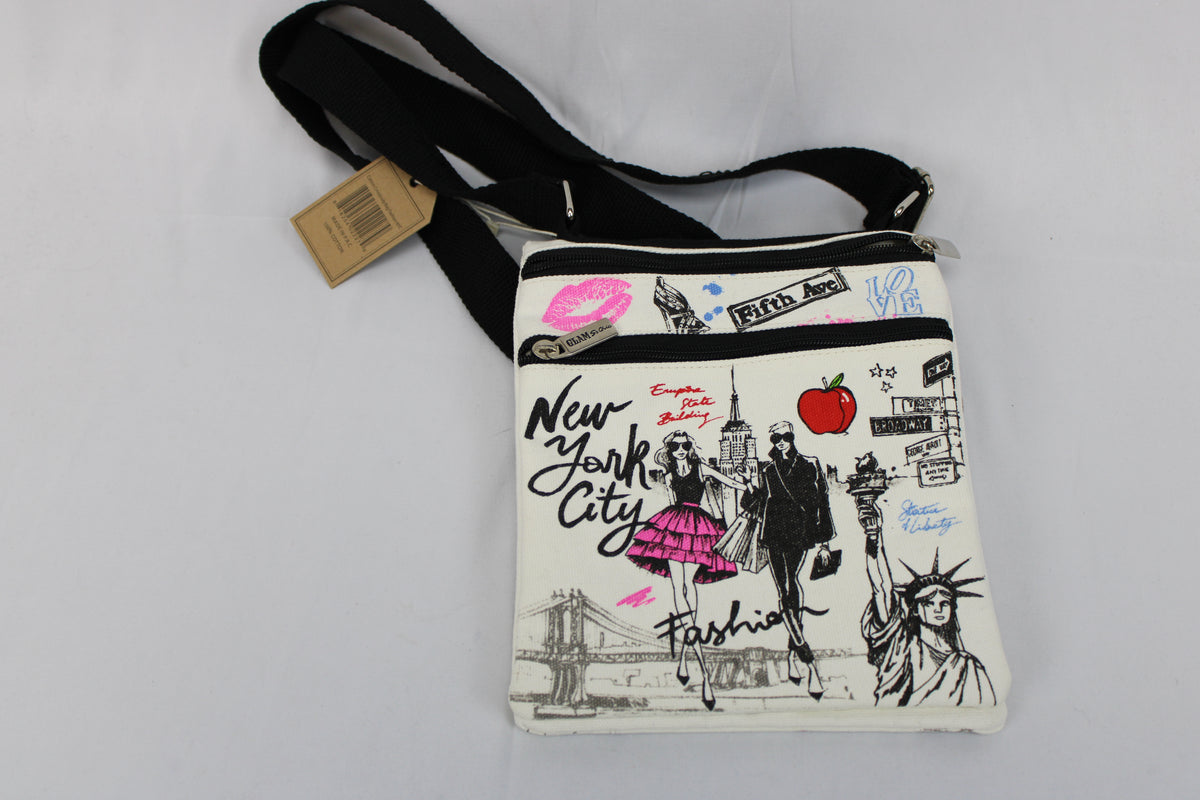 Glam so Chic over the shoulder New York themed hand bag, NWT